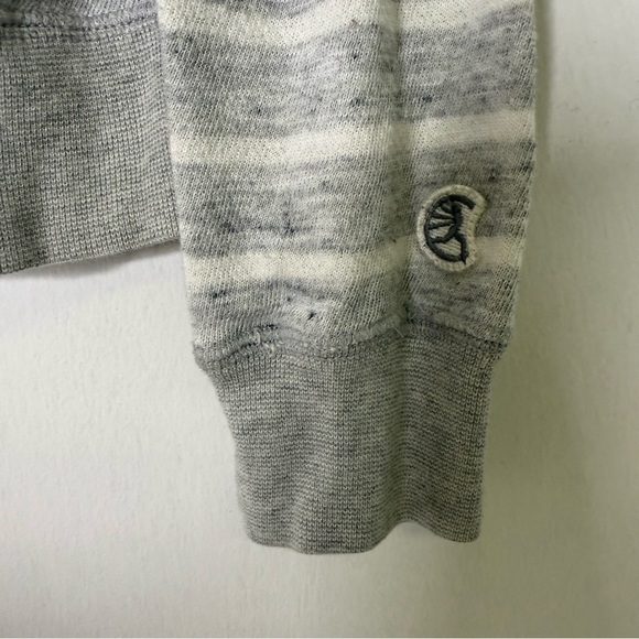 Todd Snyder x Champion Gray Striped Women's Sweater Sweatshirt Size XS - Picture 3 of 5